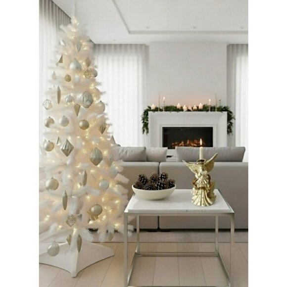 Vintage Praying Angel Figurine with Gold Details & Taper Candle Holder - Picture 5 of 16